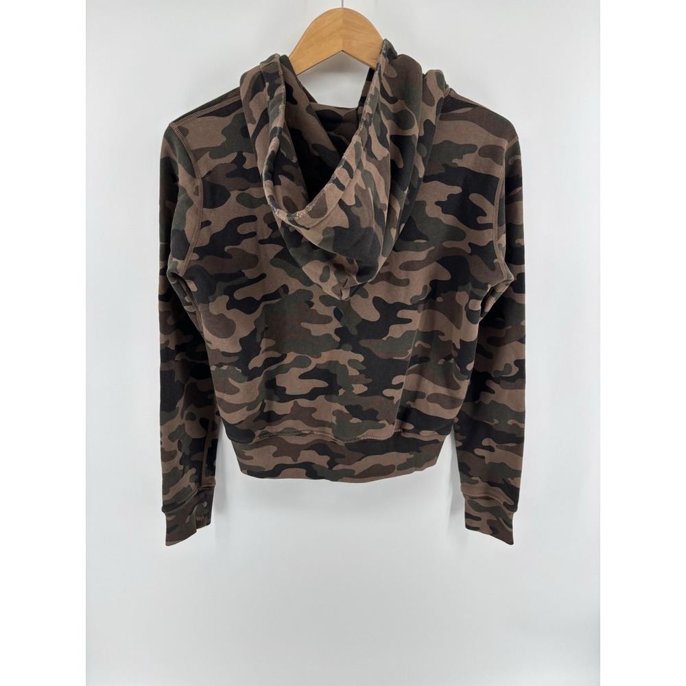 NWT Nili Lotan Callie Zip Up Hoodie Brown Camouflage Sz XS $345 - Picture 2 of 11